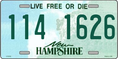 NH license plate 1141626