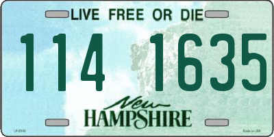 NH license plate 1141635