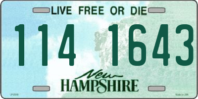 NH license plate 1141643