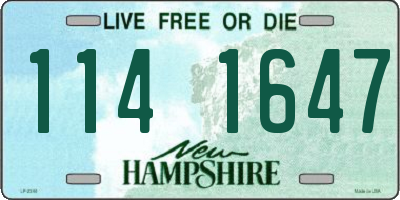 NH license plate 1141647