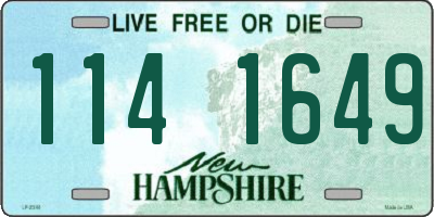 NH license plate 1141649
