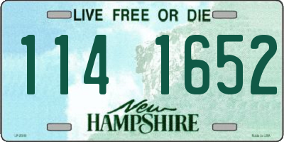 NH license plate 1141652