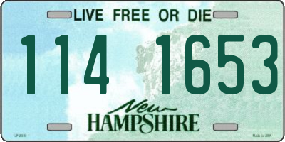 NH license plate 1141653