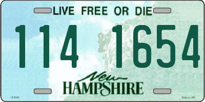 NH license plate 1141654