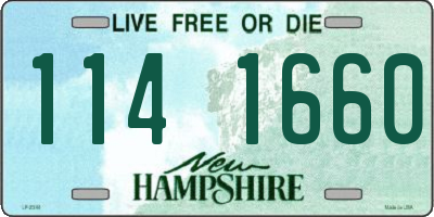 NH license plate 1141660