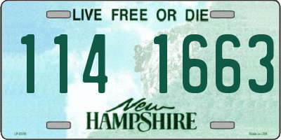 NH license plate 1141663