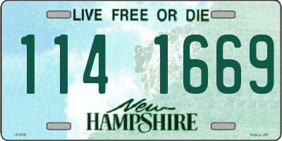 NH license plate 1141669