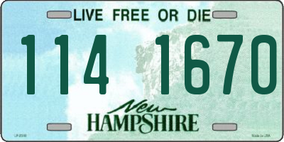 NH license plate 1141670