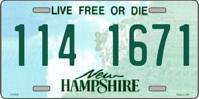 NH license plate 1141671