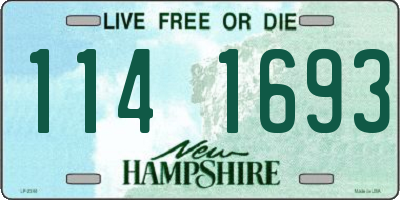 NH license plate 1141693