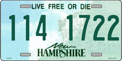 NH license plate 1141722