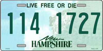NH license plate 1141727