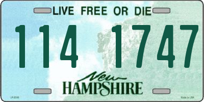 NH license plate 1141747