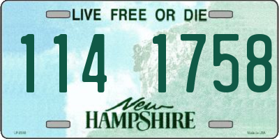 NH license plate 1141758