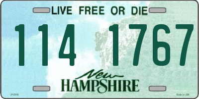 NH license plate 1141767