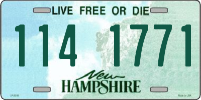 NH license plate 1141771