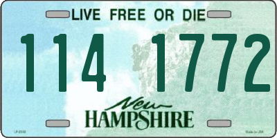 NH license plate 1141772