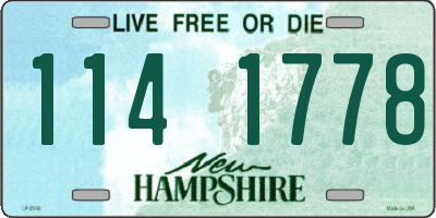 NH license plate 1141778