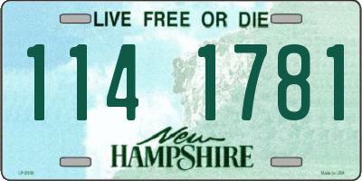 NH license plate 1141781