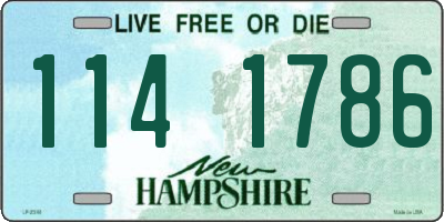NH license plate 1141786