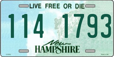 NH license plate 1141793