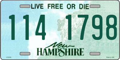 NH license plate 1141798