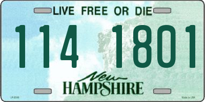 NH license plate 1141801