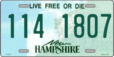 NH license plate 1141807