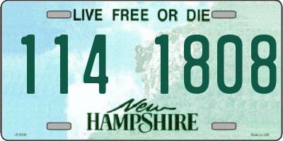 NH license plate 1141808