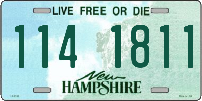 NH license plate 1141811