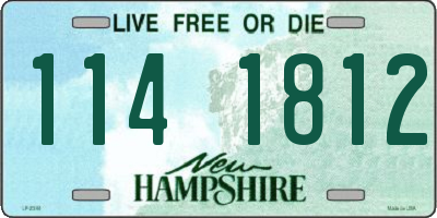NH license plate 1141812