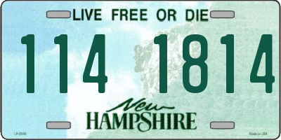 NH license plate 1141814