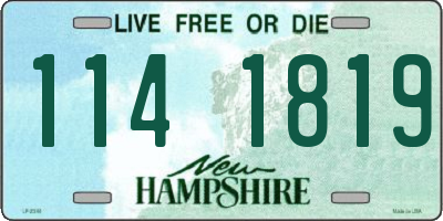 NH license plate 1141819