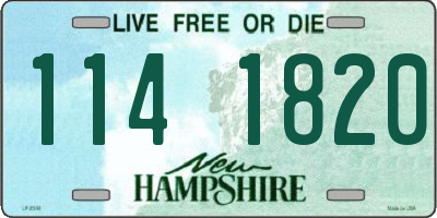 NH license plate 1141820