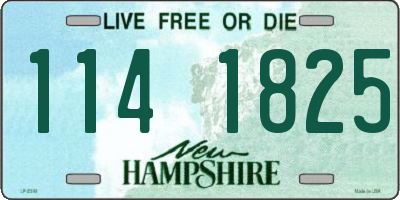 NH license plate 1141825