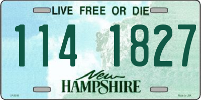NH license plate 1141827