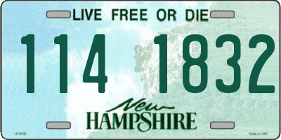 NH license plate 1141832