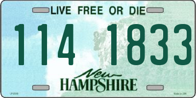 NH license plate 1141833