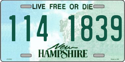 NH license plate 1141839