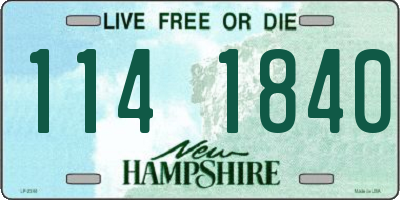 NH license plate 1141840