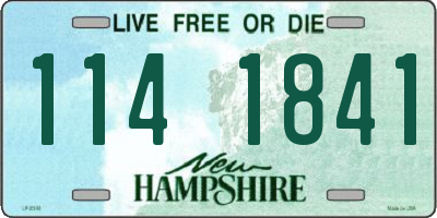 NH license plate 1141841