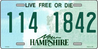 NH license plate 1141842