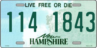 NH license plate 1141843