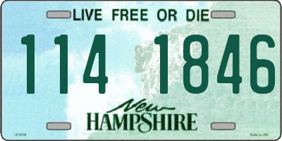 NH license plate 1141846