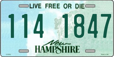 NH license plate 1141847