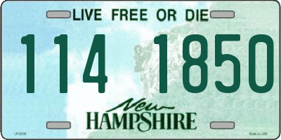 NH license plate 1141850