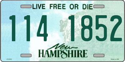 NH license plate 1141852