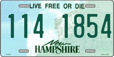 NH license plate 1141854