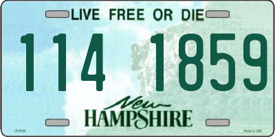 NH license plate 1141859
