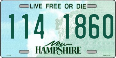 NH license plate 1141860